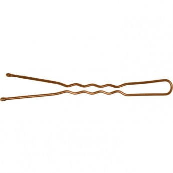 Шпильки 70 мм волна, коричневые (200 гр.) DEWAL SLT70V-3/200